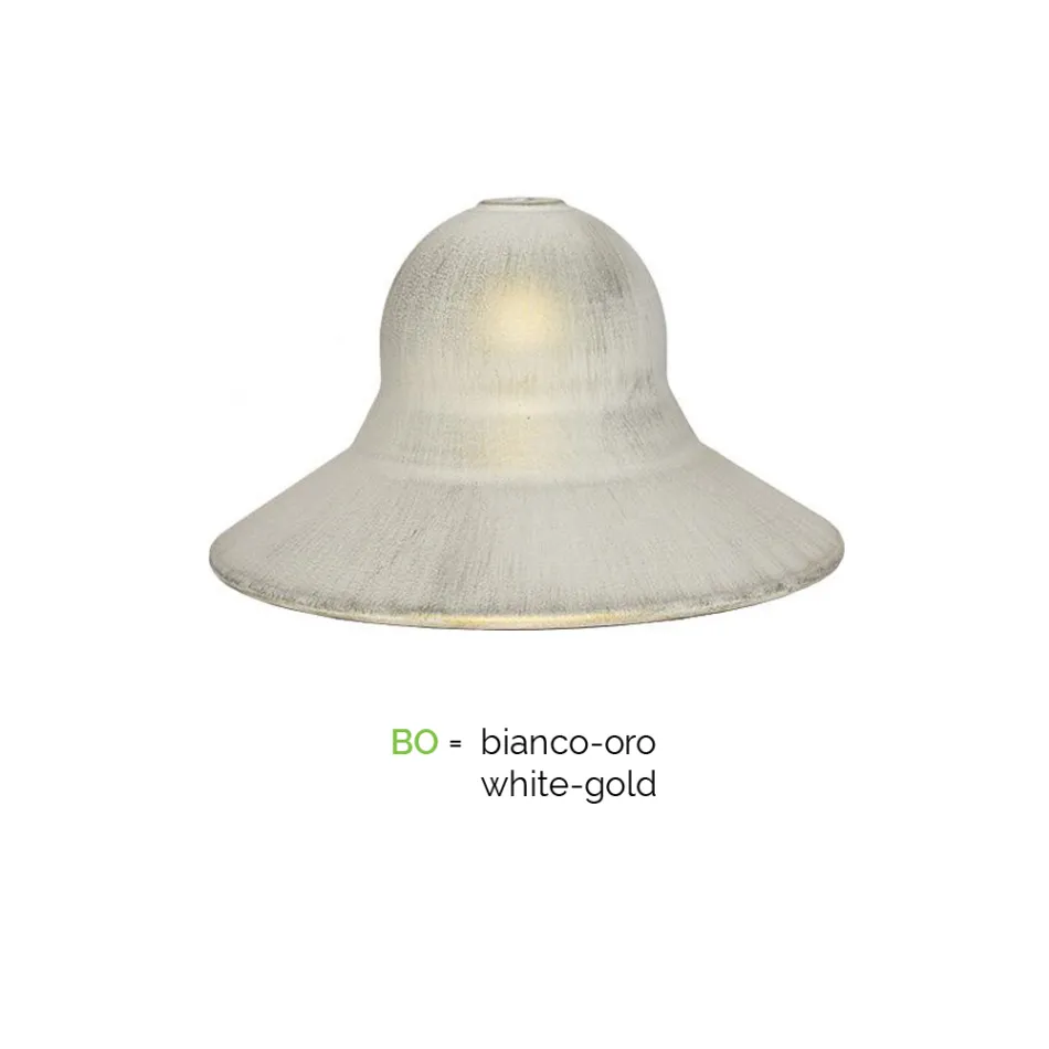 Lampe de jardin vintage 2 lumières en aluminium fabriquée en Italie - Cassandra Viadurini