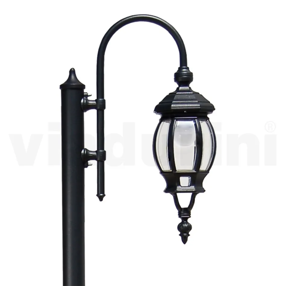 Lampe de jardin vintage en aluminium anthracite Made in Italy - Empire Viadurini