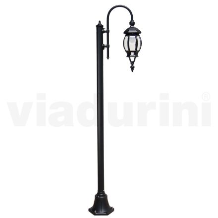 Lampe de jardin vintage en aluminium anthracite Made in Italy - Empire Viadurini