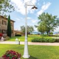 Lampe de jardin vintage en aluminium et laiton Made in Italy - Adela