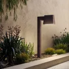 Lampadaire d'extérieur en métal marron antique 2 hauteurs - Saint Tropez par Il Fanale Viadurini