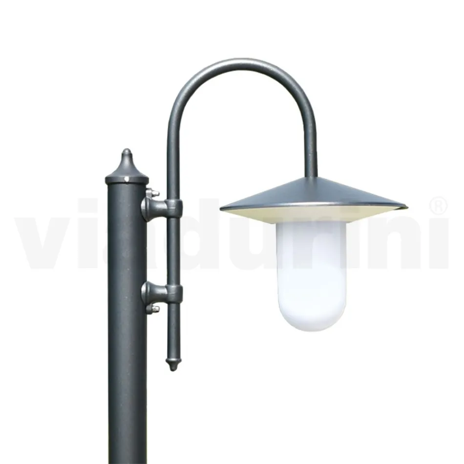 Lampe d'extérieur de style vintage en aluminium anthracite fabriquée en Italie - Belen Viadurini