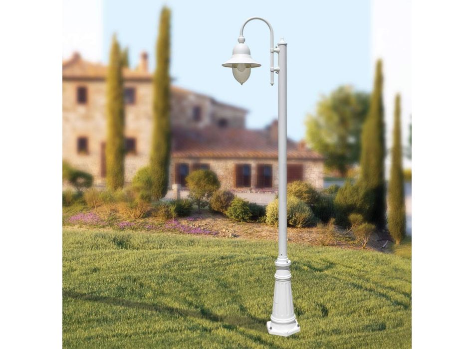 Lampe de jardin de style vintage en aluminium fabriquée en Italie - Cassandra Viadurini