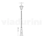 Lampe d'extérieur vintage en aluminium blanc fabriquée en Italie - Terella Viadurini