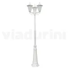 Lampadaire Style Vintage 3 Lumières en Aluminium et Verre Fabriqué en Italie - Terella Viadurini
