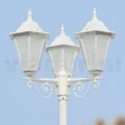 Lampadaire Style Vintage 3 Lumières en Aluminium et Verre Fabriqué en Italie - Terella Viadurini