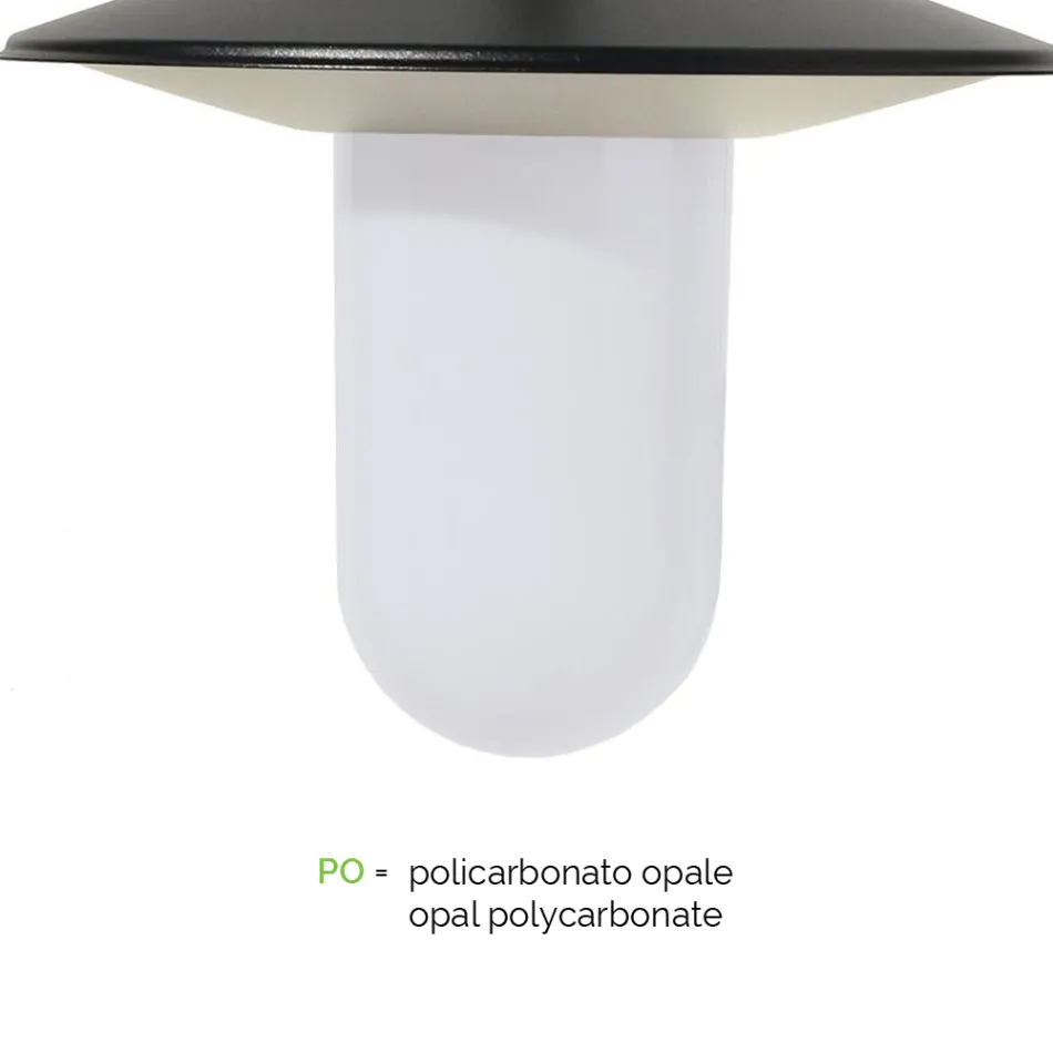 Lampadaire de style vintage à 3 lumières en aluminium gris fabriqué en Italie - Belen Viadurini