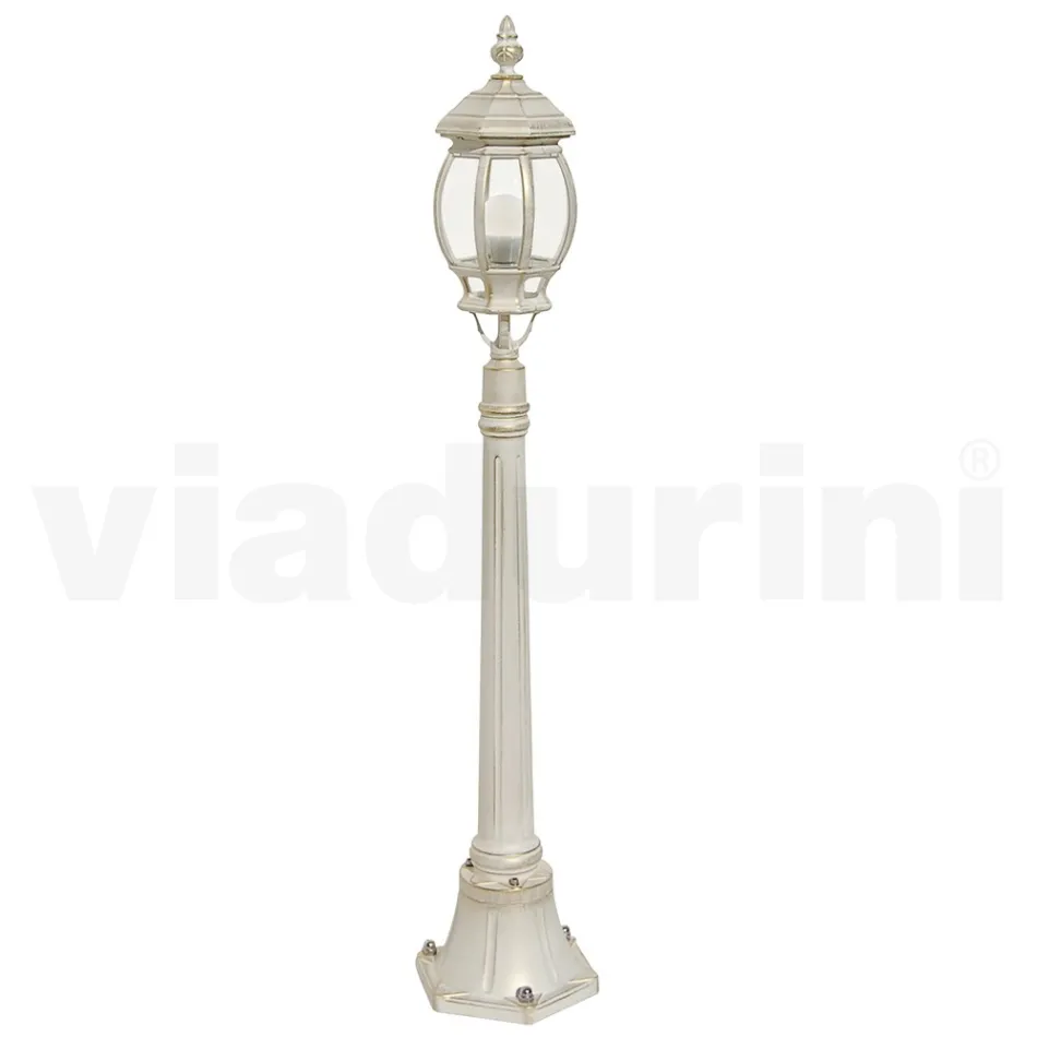 Lampadaire Style Vintage en Aluminium Blanc Fabriqué en Italie - Dodo Viadurini