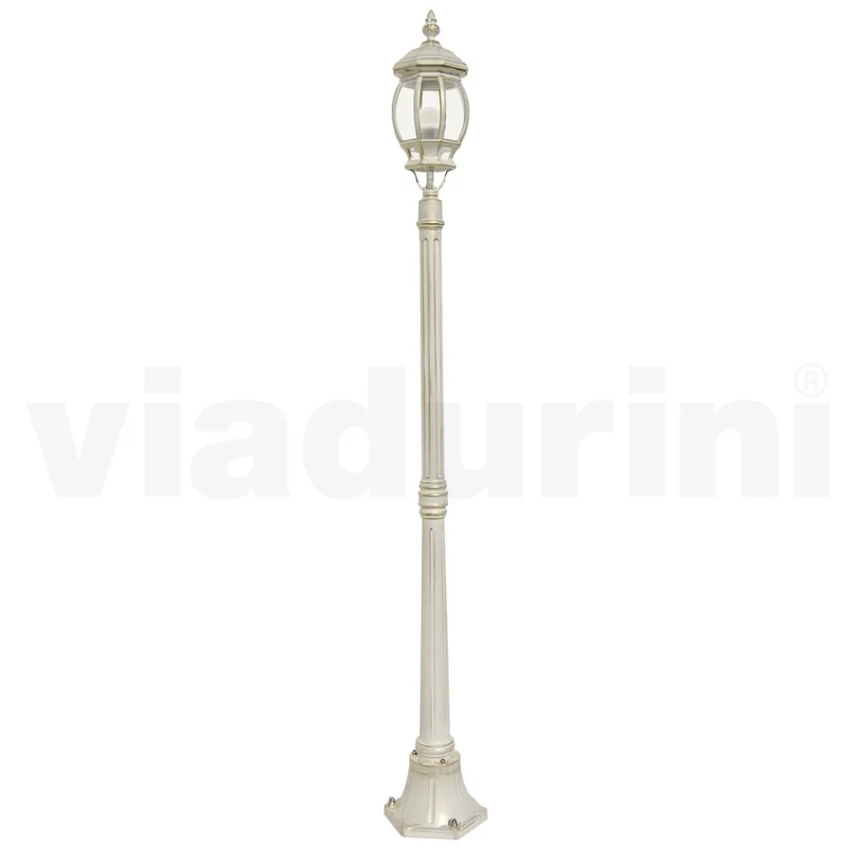 Lampadaire Style Vintage en Aluminium Blanc Fabriqué en Italie - Dodo Viadurini