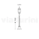 Lampadaire Style Vintage en Aluminium Blanc Fabriqué en Italie - Dodo Viadurini