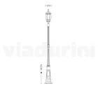 Lampadaire Style Vintage en Aluminium Blanc Fabriqué en Italie - Dodo Viadurini