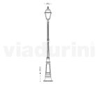 Lampe de style vintage en aluminium et verre Made in Italy - Vivian Viadurini