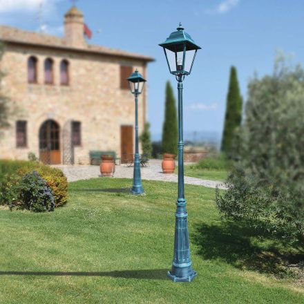 Lampe d'extérieur vintage en aluminium fabriquée en Italie - Bonaria Viadurini