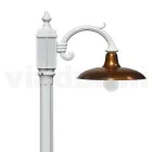 Lampe Vintage en Aluminium avec Diffuseur en Laiton Made in Italy - Adela Viadurini