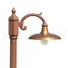 Lampe Vintage en Aluminium avec Diffuseur en Laiton Made in Italy - Adela Viadurini