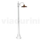 Lampe Vintage en Aluminium avec Diffuseur en Laiton Made in Italy - Adela Viadurini