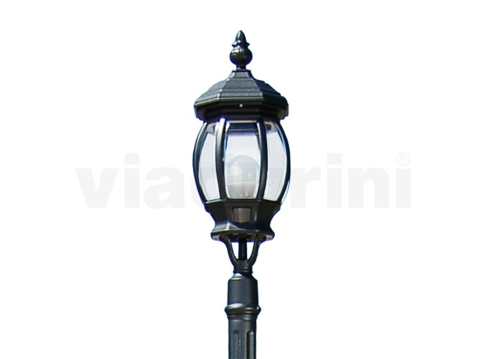 Lampe d'extérieur vintage en aluminium anthracite fabriquée en Italie - Empire Viadurini