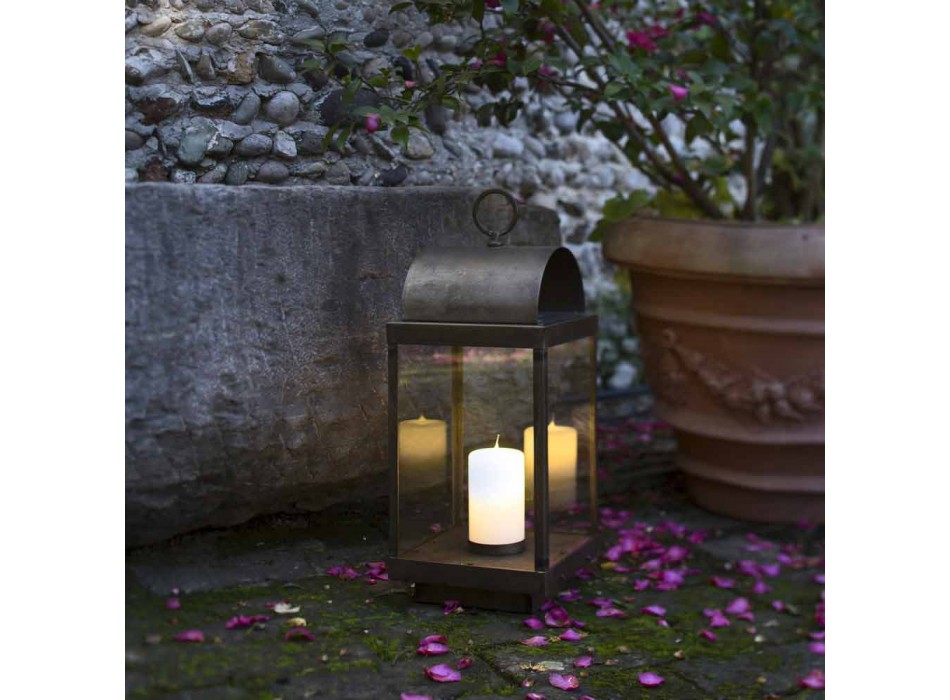 lanterne de jardin en fer ou en laiton bougie Il Fanale Viadurini