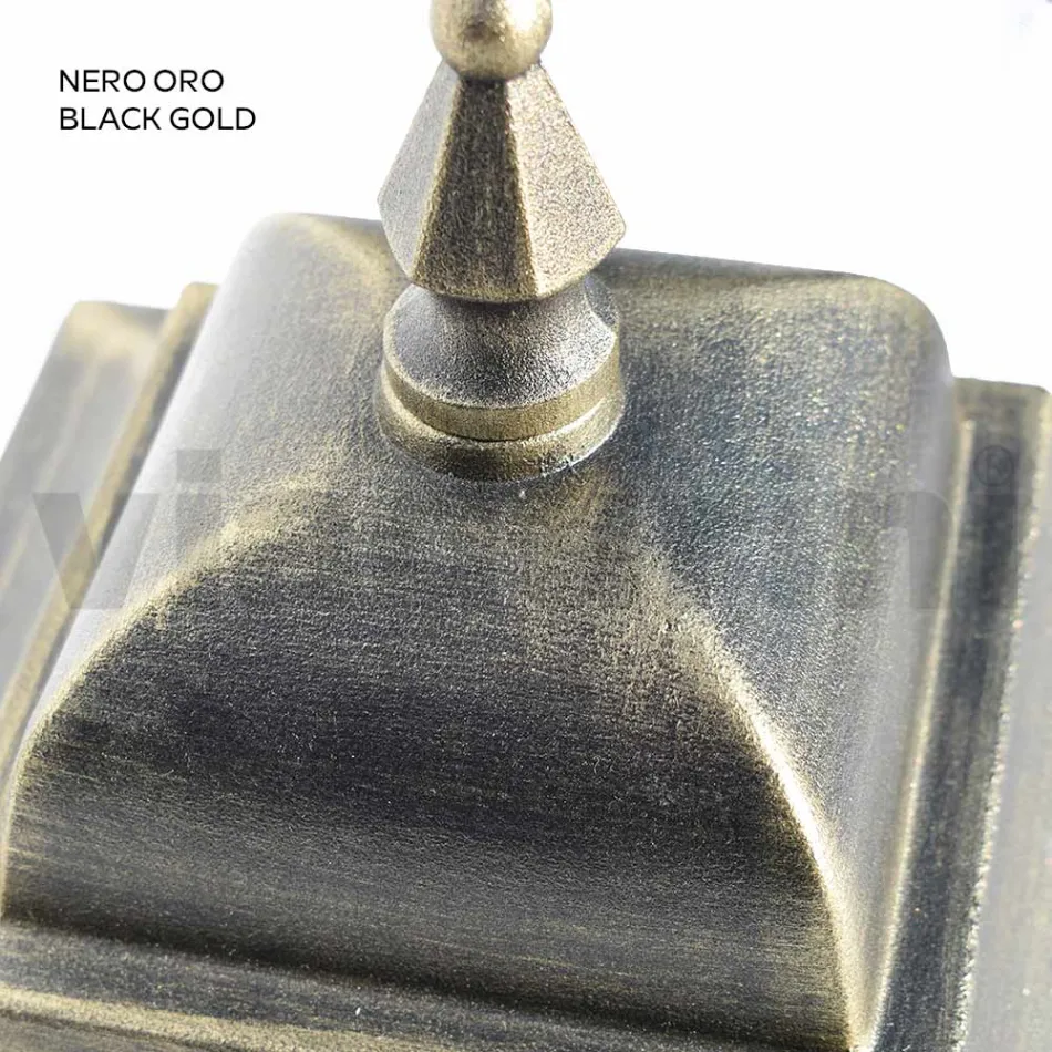 Lanterne murale d'extérieur en aluminium et verre sablé - Alchemist Viadurini