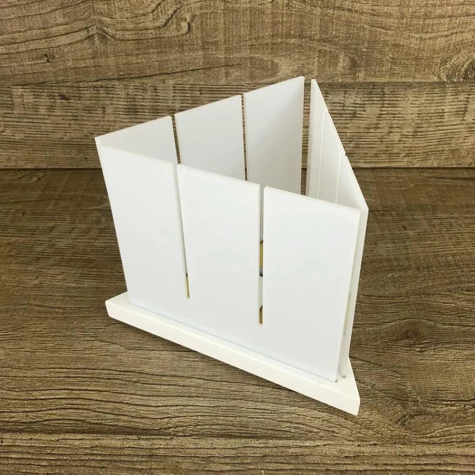 Lanterne Design Moderne en Corian Blanc de Haute Qualité Fabriqué en Italie - Sisifo Viadurini