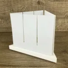 Lanterne Design Moderne en Corian Blanc de Haute Qualité Fabriqué en Italie - Sisifo Viadurini