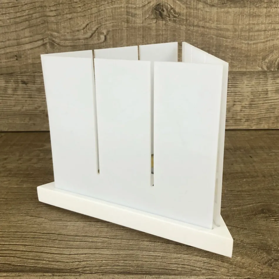 Lanterne Design Moderne en Corian Blanc de Haute Qualité Fabriqué en Italie - Sisifo Viadurini