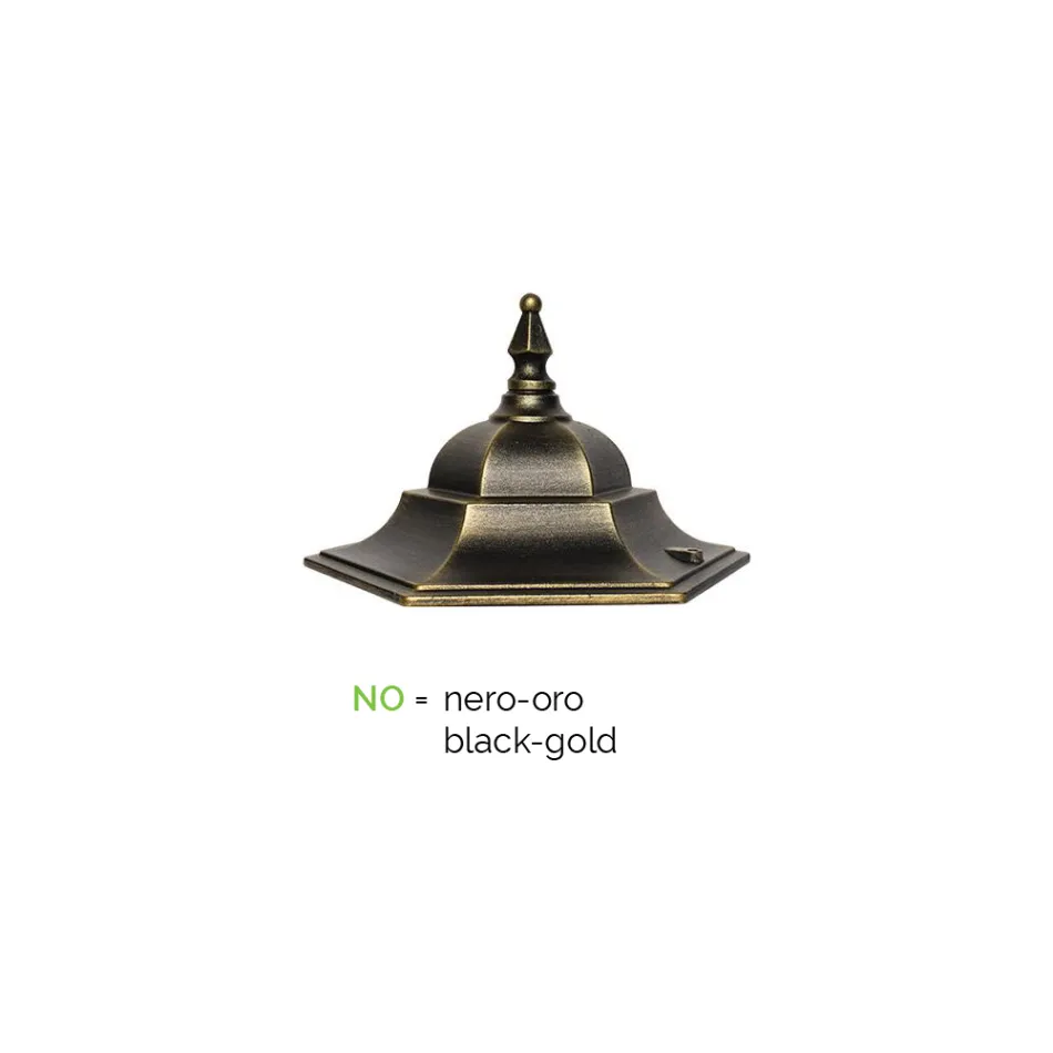 Lanterne d'extérieur de style vintage en aluminium fabriquée en Italie - Janira Viadurini