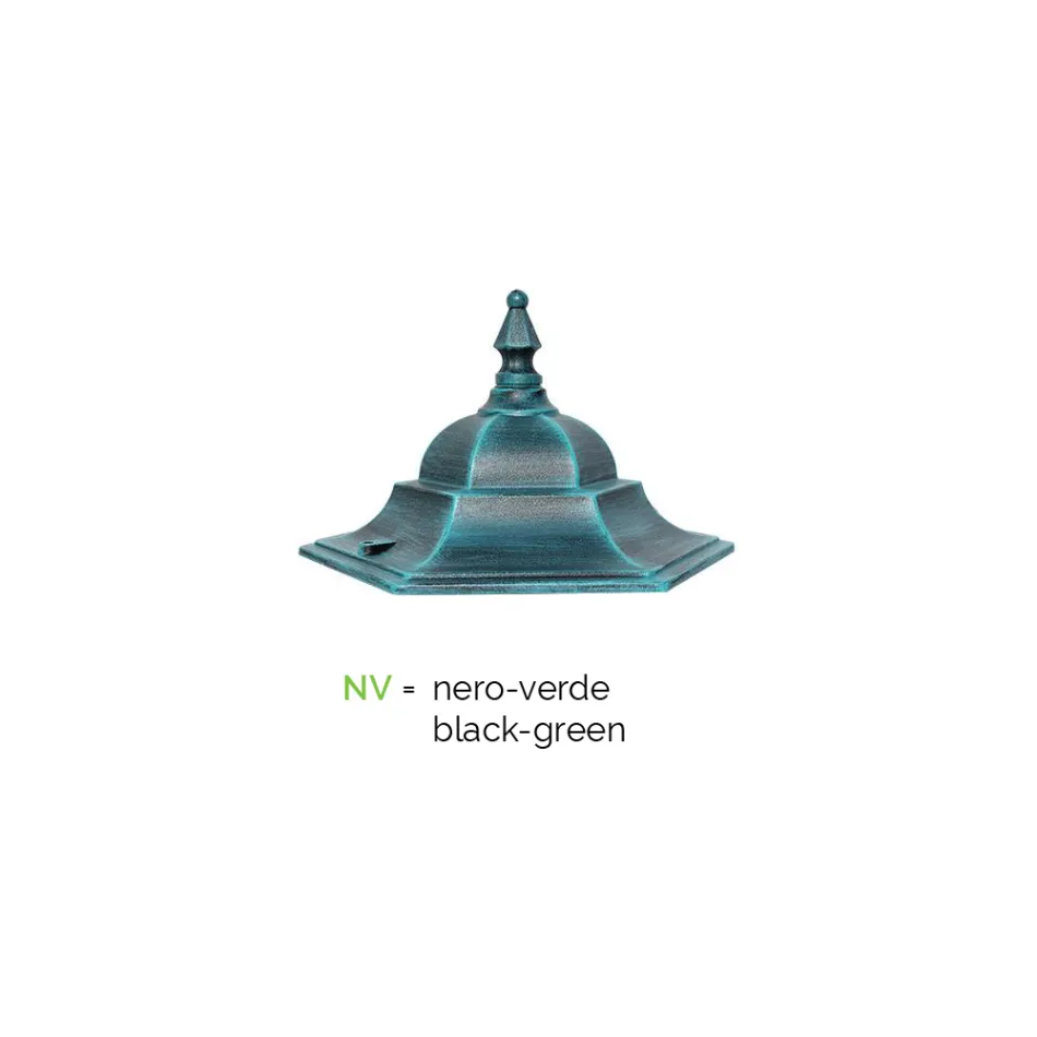 Lanterne d'extérieur de style vintage en aluminium fabriquée en Italie - Janira Viadurini