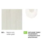 Lanterne de jardin murale en aluminium blanc fabriquée en Italie, Anusca Viadurini