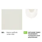 Lanterne de jardin murale en aluminium blanc fabriquée en Italie, Anusca Viadurini