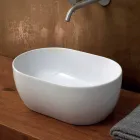 Lavabo à poser en céramique 45x32cm fabriqué en Italie Star, design moderne Viadurini