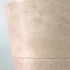 Lavabo sur piédestal Igor peint à la main, blanc brillant Viadurini