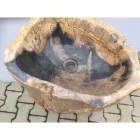 Évier de piédestal de conception en pierre naturelle de Ley, fait main Viadurini