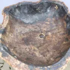 Évier de piédestal de conception en pierre naturelle de Ley, fait main Viadurini