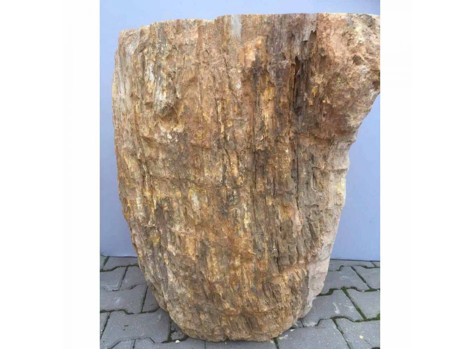 Évier de piédestal de conception en pierre naturelle de Ley, fait main Viadurini