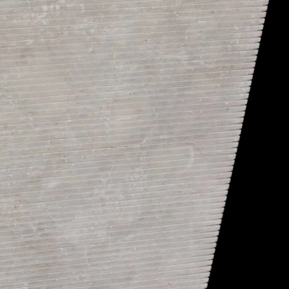 lavabo monté naturellement Sire pierre blanche, fait main Viadurini