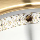 Évier encastré au design baroque en terre cuite fabriqué en Italie, en Égée Viadurini