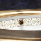 Évier encastré au design baroque en terre cuite fabriqué en Italie, en Égée Viadurini