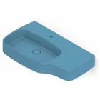 Lavabo mural moderne en céramique fabriqué en Italie, Hamlet Viadurini