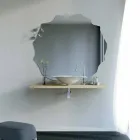 Lavabo support de design moderne en forme de feuille Faruglium Viadurini