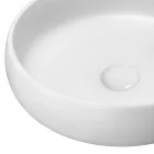 Lavabo à poser en argile réfractaire fabriqué en Italie - Diego Viadurini