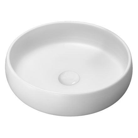 Lavabo à poser en argile réfractaire fabriqué en Italie - Diego Viadurini