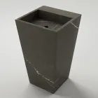 Lavabo de salle de bain à colonne en grès cérame Made in Italy - Baia Viadurini