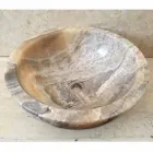 Vasque à poser en pierre onyx naturelle Ana, fait main Viadurini