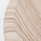 Lavabo de salle de bain à poser en pierre de sable de forme ronde - Cerasolo Viadurini