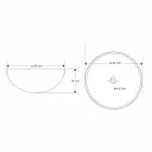 Lavabo de salle de bain à poser en pierre de sable de forme ronde - Cerasolo Viadurini