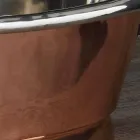 Évier salle de bain pour soutenir le cuivre et le fer blanc Cala Viadurini