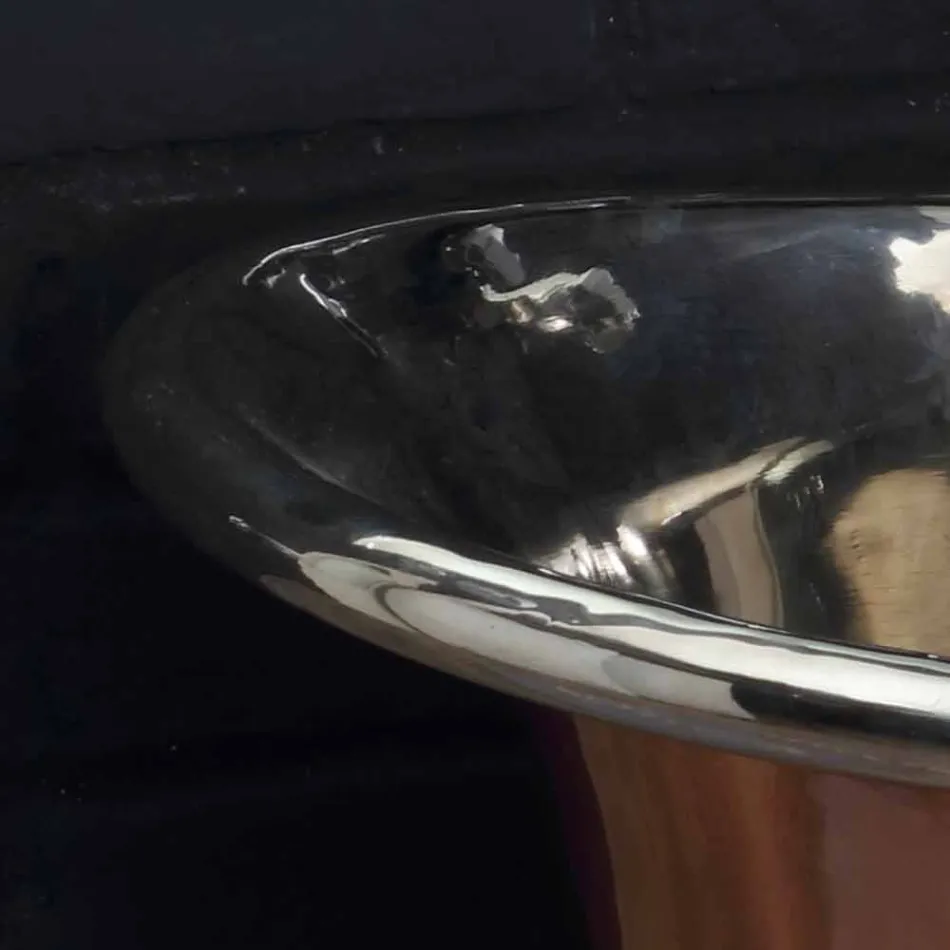 Évier salle de bain pour soutenir le cuivre et le fer blanc Cala Viadurini