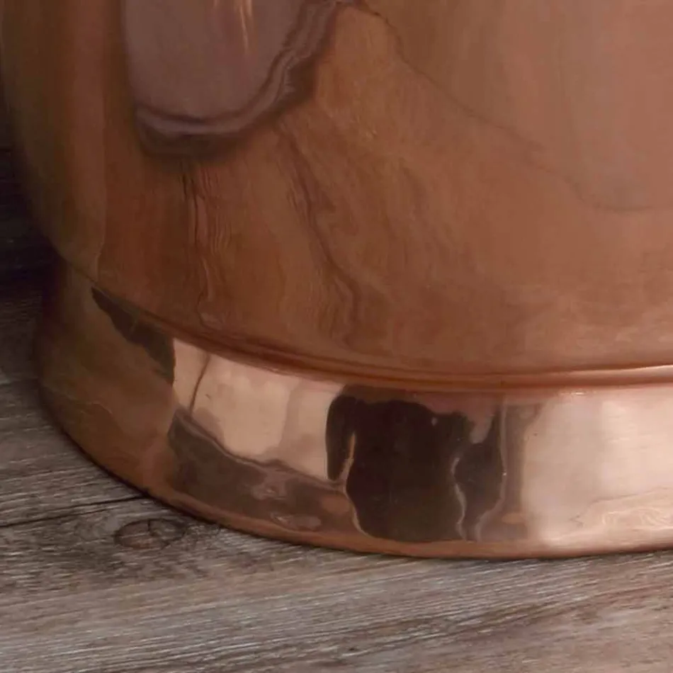 Évier salle de bain pour soutenir le cuivre et le fer blanc Cala Viadurini