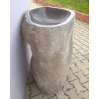 Lavabo design en pierre naturelle mer, pièce unique Viadurini